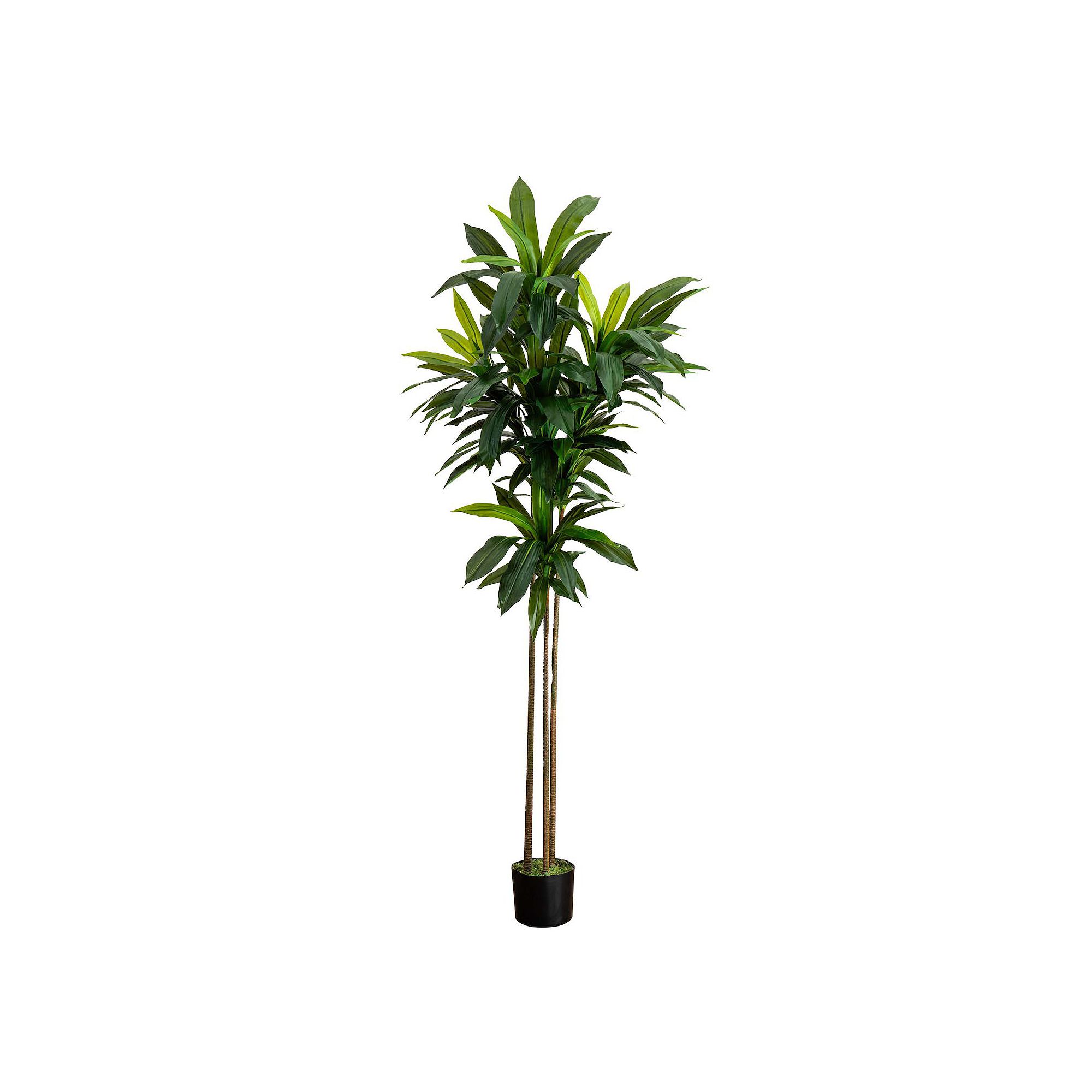 nearly natural 7-ft. Artificial Dracaena Tree with Real Touch Leaves Floor 