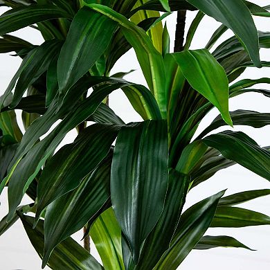 nearly natural 8-ft. Artificial Dracaena Tree with Real Touch Leaves Floor Decor