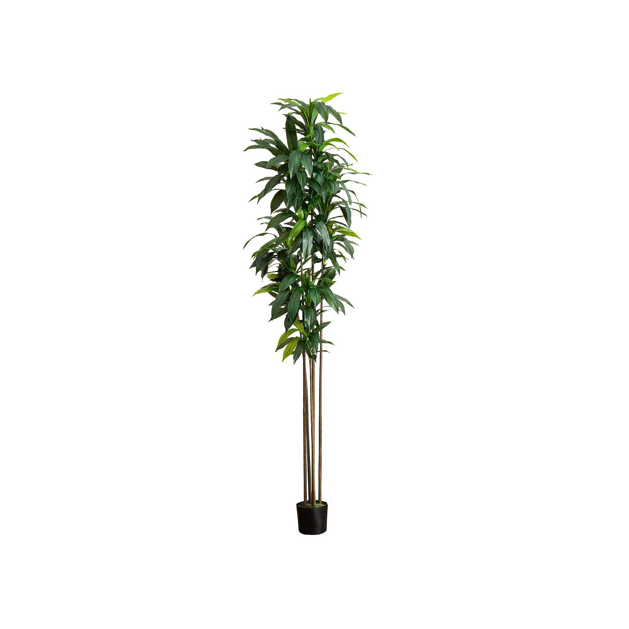 nearly natural 10-ft. Artificial Dracaena Tree Floor Decor, Green