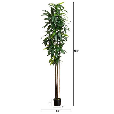 nearly natural 10-ft. Artificial Dracaena Tree Floor Decor