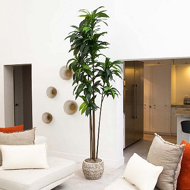 nearly natural 10-ft. Artificial Dracaena Tree Floor Decor