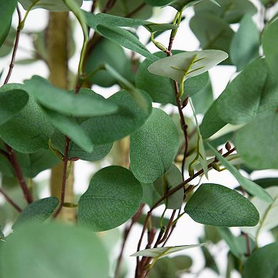 nearly natural 10-ft. Artificial Eucalyptus Tree Floor Decor