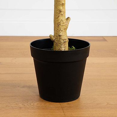 nearly natural 10-ft. Artificial Eucalyptus Tree Floor Decor