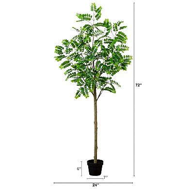 nearly natural 6-ft. Artificial Greco Citrus Tree Floor Decor
