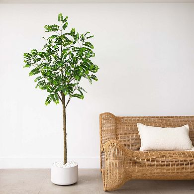 nearly natural 6-ft. Artificial Greco Citrus Tree Floor Decor