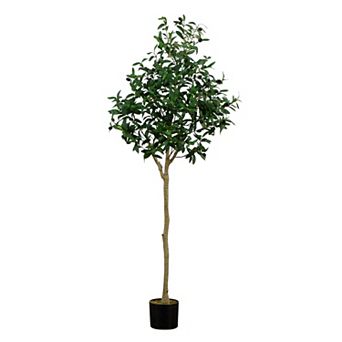 nearly natural 5-ft. Artificial Olive Tree Floor Decor