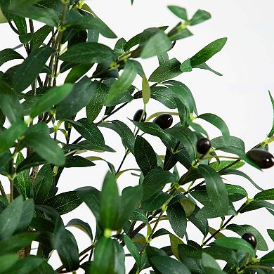 nearly natural 5-ft. Artificial Olive Tree Floor Decor