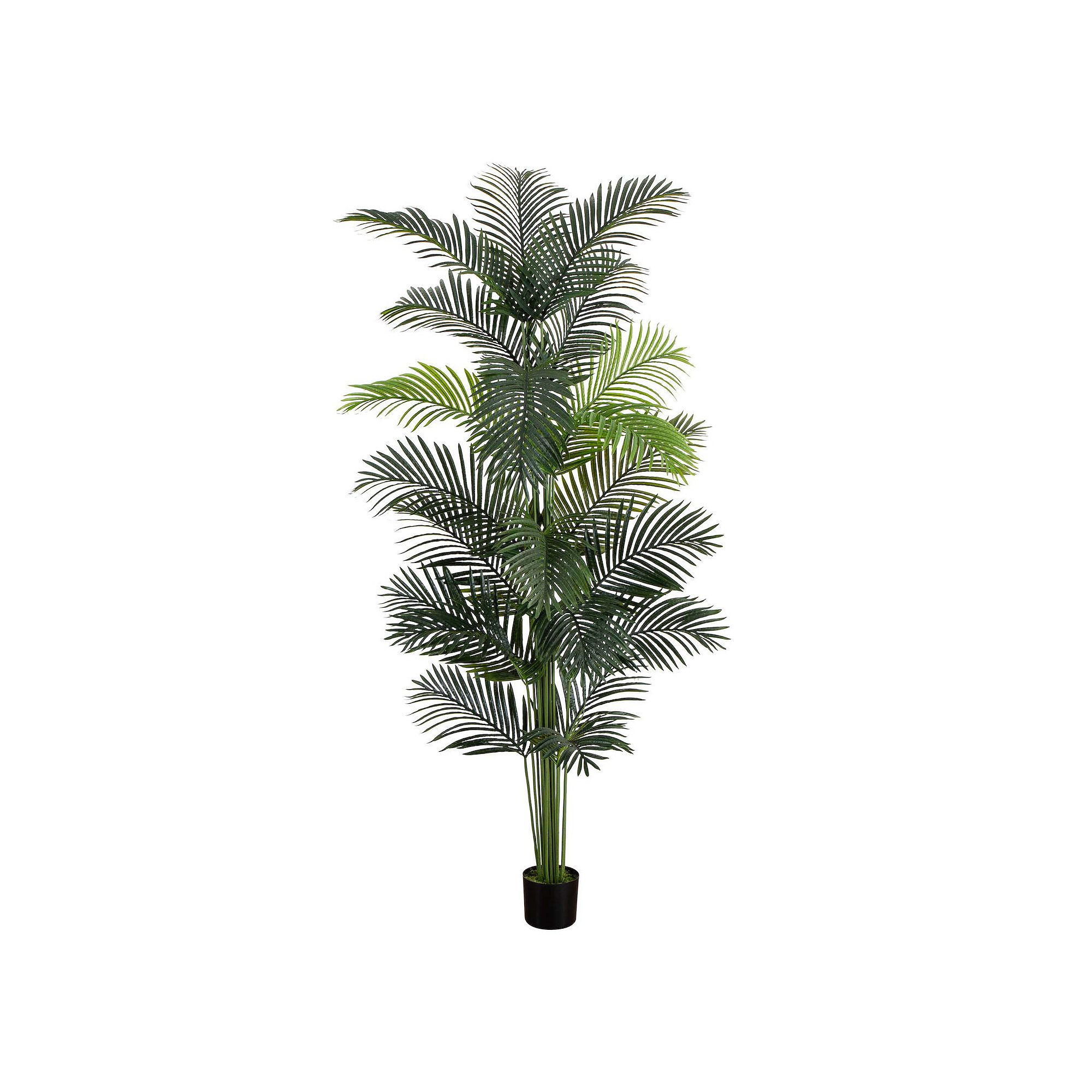 nearly natural 8-ft. Artificial Paradise Palm Tree Floor Decor, Green