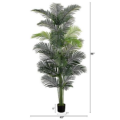 nearly natural 8-ft. Artificial Paradise Palm Tree Floor Decor