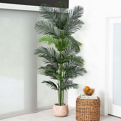 nearly natural 8-ft. Artificial Paradise Palm Tree Floor Decor