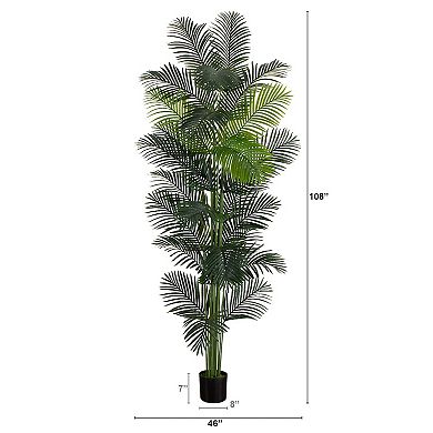nearly natural 9-ft. Artificial Paradise Palm Tree Floor Decor