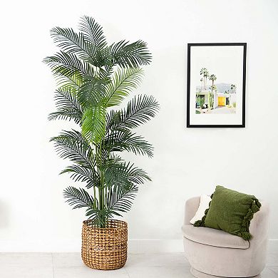 nearly natural 9-ft. Artificial Paradise Palm Tree Floor Decor