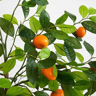 nearly natural 5-ft. Artificial Tangerine Tree Floor Decor
