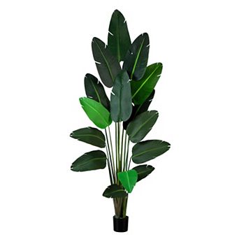 nearly natural 9-ft. Artificial Travelers Palm Tree Floor Decor