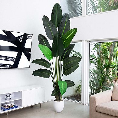 nearly natural 9-ft. Artificial Travelers Palm Tree Floor Decor