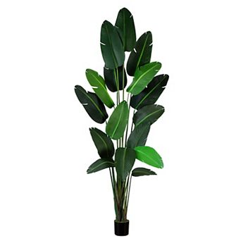 nearly natural 10-ft. Artificial Travelers Palm Tree Floor Decor
