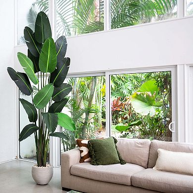 nearly natural 10-ft. Artificial Travelers Palm Tree Floor Decor