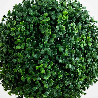 nearly natural 4-ft. Indoor / Outdoor Artificial Triple Ball Boxwood Topiary Tree Floor Decor