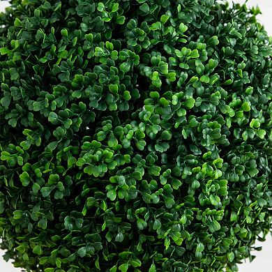nearly natural 5-ft. Indoor / Outdoor Artificial Triple Ball Boxwood Topiary Tree Floor Decor