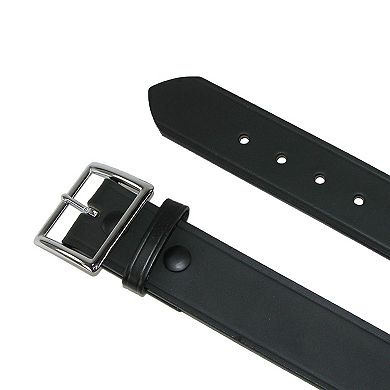 Boston Leather Men's Big & Tall Leather 1 5/8 Inch Garrison Belt