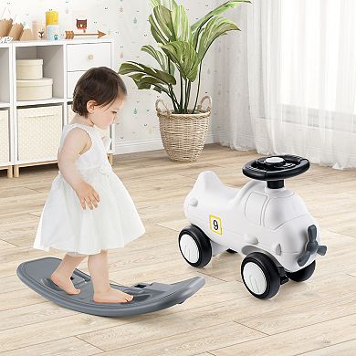 3-in-1 Rocking Horse And Sliding Car With Detachable Balance Board