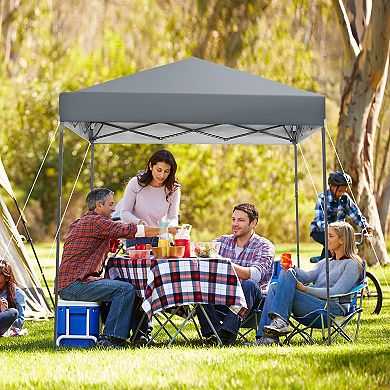 6.6 X 6.6 Feet Outdoor Pop-up Canopy Tent With Upf 50+ Sun Protection