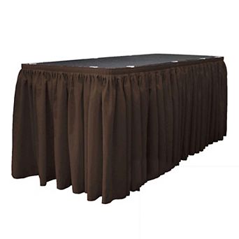 Polyester Poplin Table Skirt 30 -foot By 29-inch Long With 15 L-clips