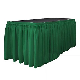 Polyester Poplin Table Skirt 30 -foot By 29-inch Long With 15 L-clips