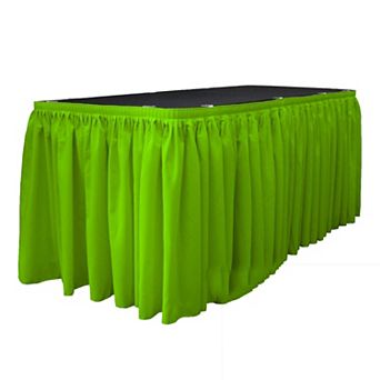 Polyester Poplin Table Skirt 30 -foot By 29-inch Long With 15 L-clips