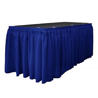 Polyester Poplin Table Skirt 30 -foot By 29-inch Long With 15 L-clips