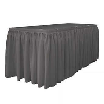 Polyester Poplin Table Skirt 21-foot By 29-inch Long With 15 L-clips