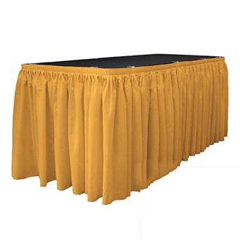 Polyester Poplin Table Skirt 21-foot By 29-inch Long With 15 L-clips