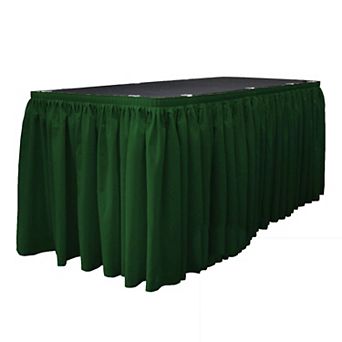 Polyester Poplin Table Skirt 21-foot By 29-inch Long With 15 L-clips