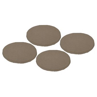 4 Pack Round Bar Stool Covers Diameter 11"-16", Non-slip for Chairs Stool
