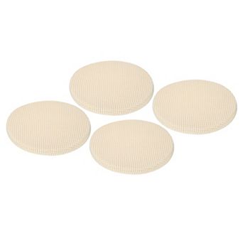 4 Pack Round Bar Stool Covers Diameter 11"-16", Non-slip for Chairs Stool