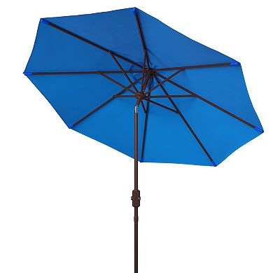 Safavieh UV Resistant Ortega 9 Ft. Auto Tilt Crank Outdoor Umbrella