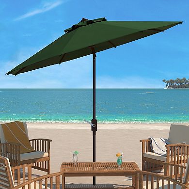 Safavieh UV Resistant Ortega 9 Ft. Auto Tilt Crank Outdoor Umbrella