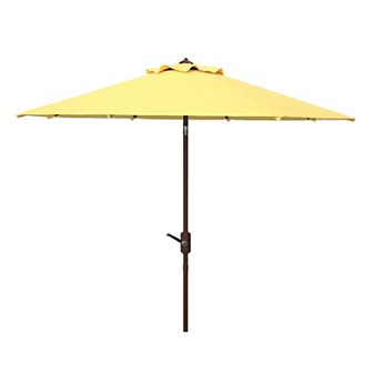 Safavieh UV Resistant Ortega 9 Ft. Auto Tilt Crank Outdoor Umbrella