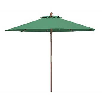Safavieh 9-ft. Cannes Wooden Outdoor Patio Umbrella