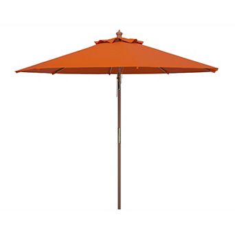 Safavieh 9-ft. Cannes Wooden Outdoor Patio Umbrella