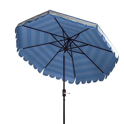 7 foot striped patio umbrella kohl's Safavieh Ramona 9Ft Crank Umbrella