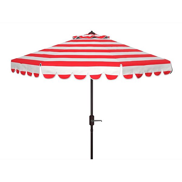 black patio table umbrella 53Inch Round Outdoor Dining Table for 6, Patio Black Steel Slat Table with 1.57" Umbrella Hole