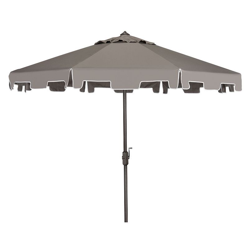 Safavieh 11-ft. Zimmerman Rnd Market Patio Umbrella, Gray