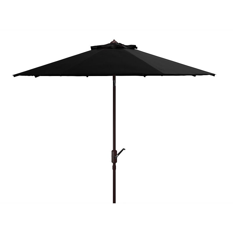 Safavieh 11-ft. Herla Auto Tilt Market Patio Umbrella, Black