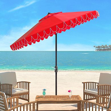 Safavieh 11-ft. Elegant Valance Rnd Patio Umbrella