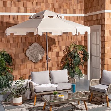 Safavieh 9-ft. Zimmerman Double Top Market Patio Umbrella