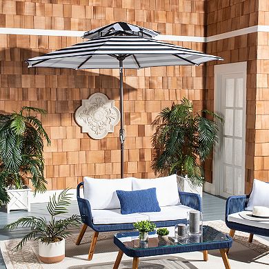 Safavieh 9-ft. Iris Fashion Line Double Top Patio Umbrella