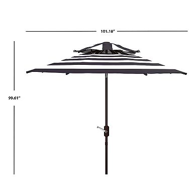 Safavieh 9-ft. Iris Fashion Line Double Top Patio Umbrella