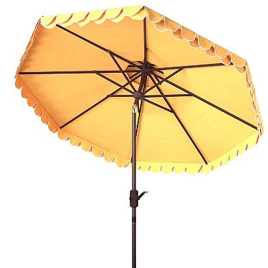 Safavieh 9-ft. Elegant Valance Double Top Patio Umbrella
