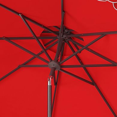 Safavieh 9-ft. Elegant Valance Double Top Patio Umbrella